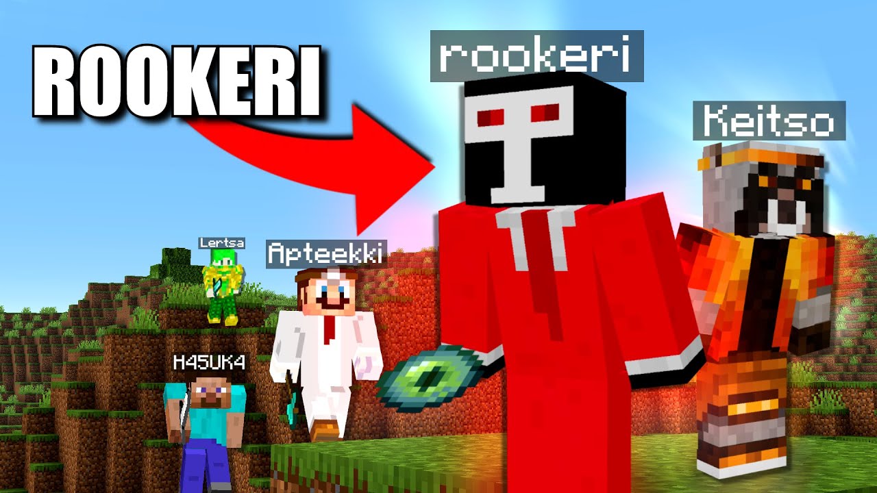 Minecraft Manhunt, mutta ROOKERI auttaa mua