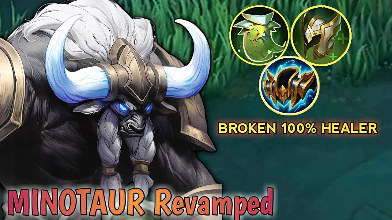 FINALLY MINOTAUR REVAMPED! THE NEW 100% BROKEN HEAL AND REGEN BUILD YOU NEED - Mobile Legends