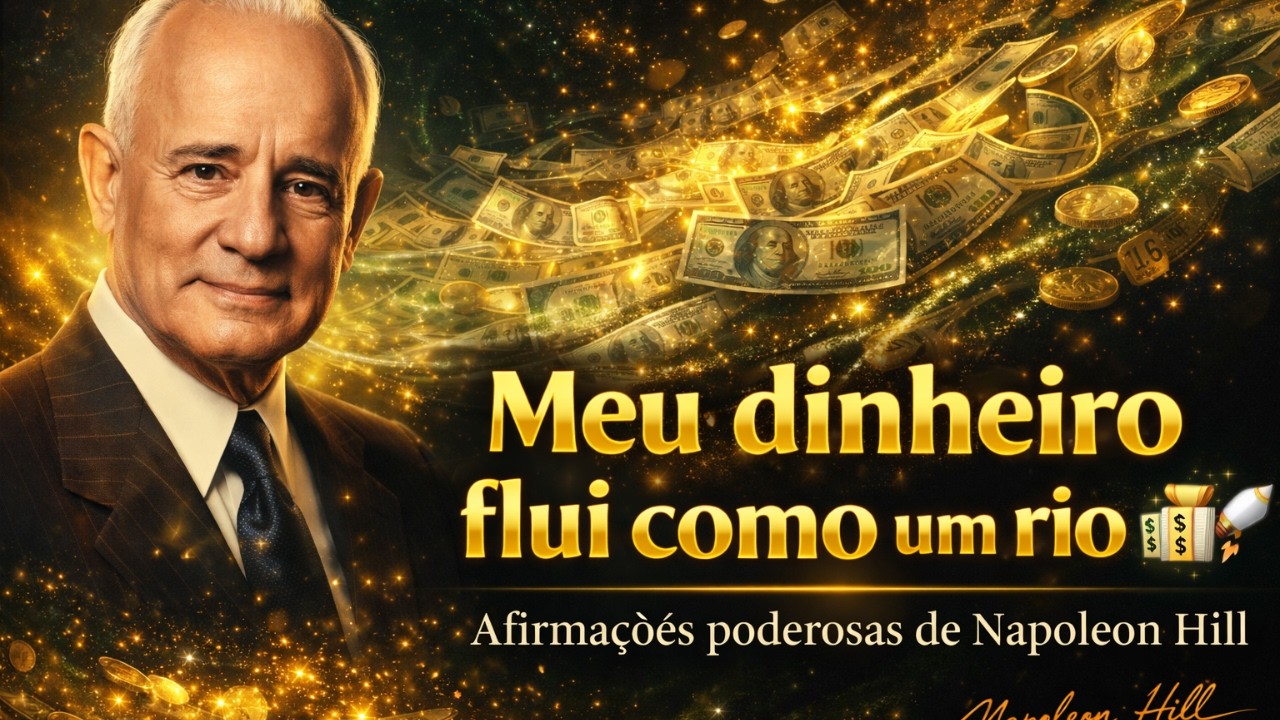 Meu dinheiro flui como um rio 💵💰🚀 Afirmações poderosas de Napoleon Hill