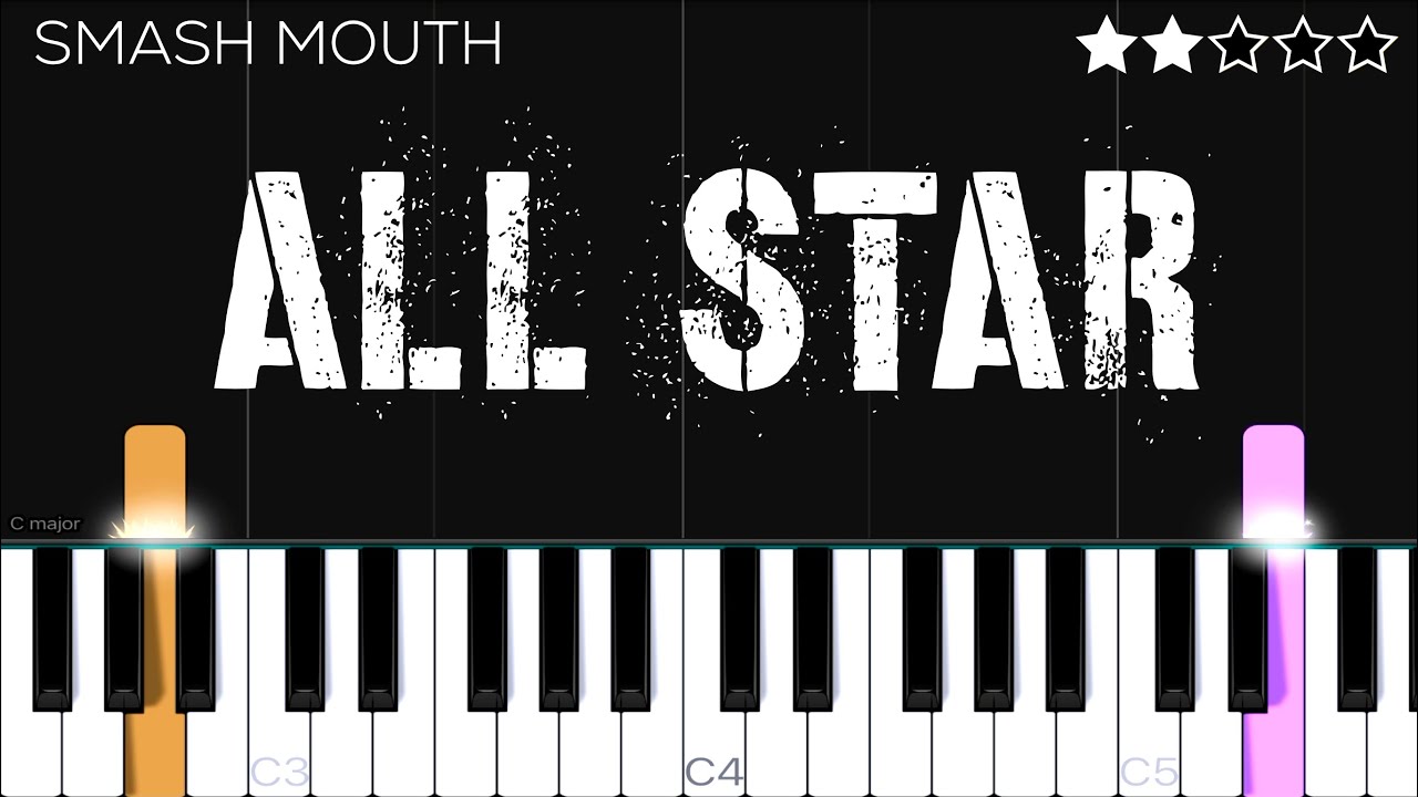 Smash Mouth - All Star | EASY Piano Tutorial