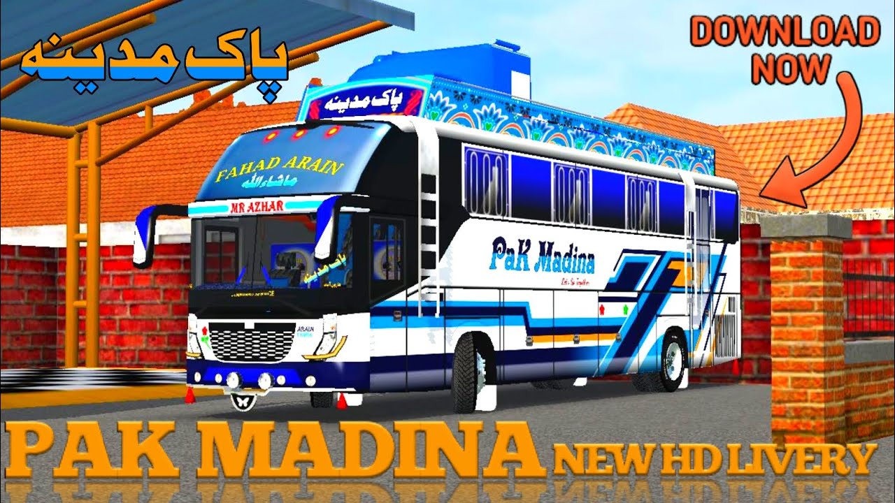 PAK_MADINA NON/AC BUS LIVERY|| FREE DOWNLOADING LINK|| DOWNLOAD NOW👌👌