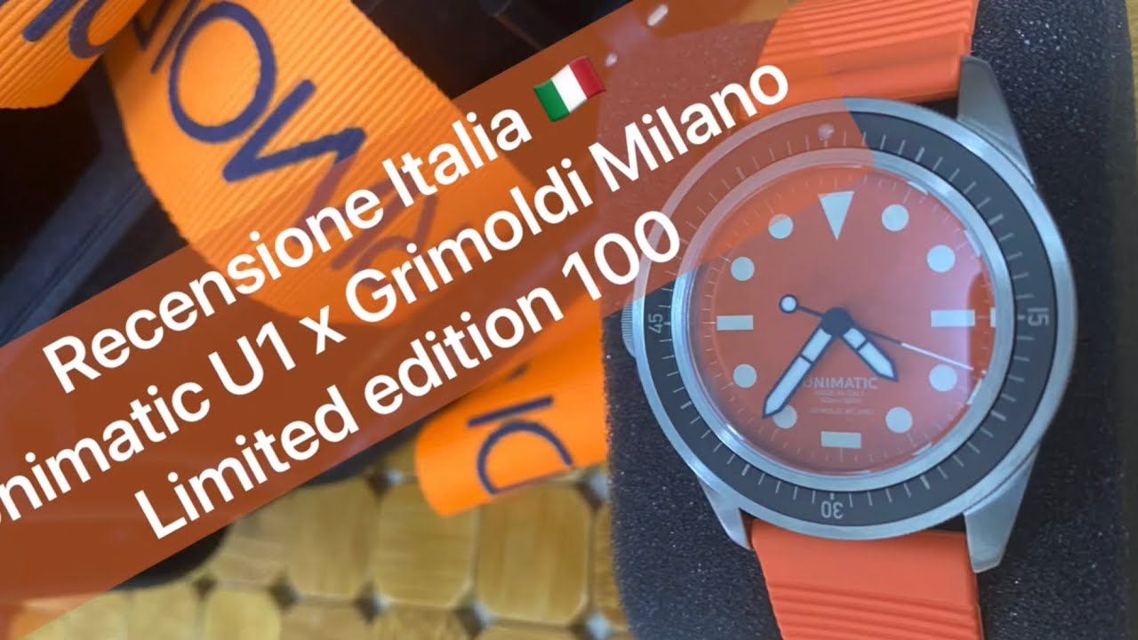 Recensione orologio Unimatic U1-GM x Grimoldi Milano il mio parere di questa nuova limited edition
