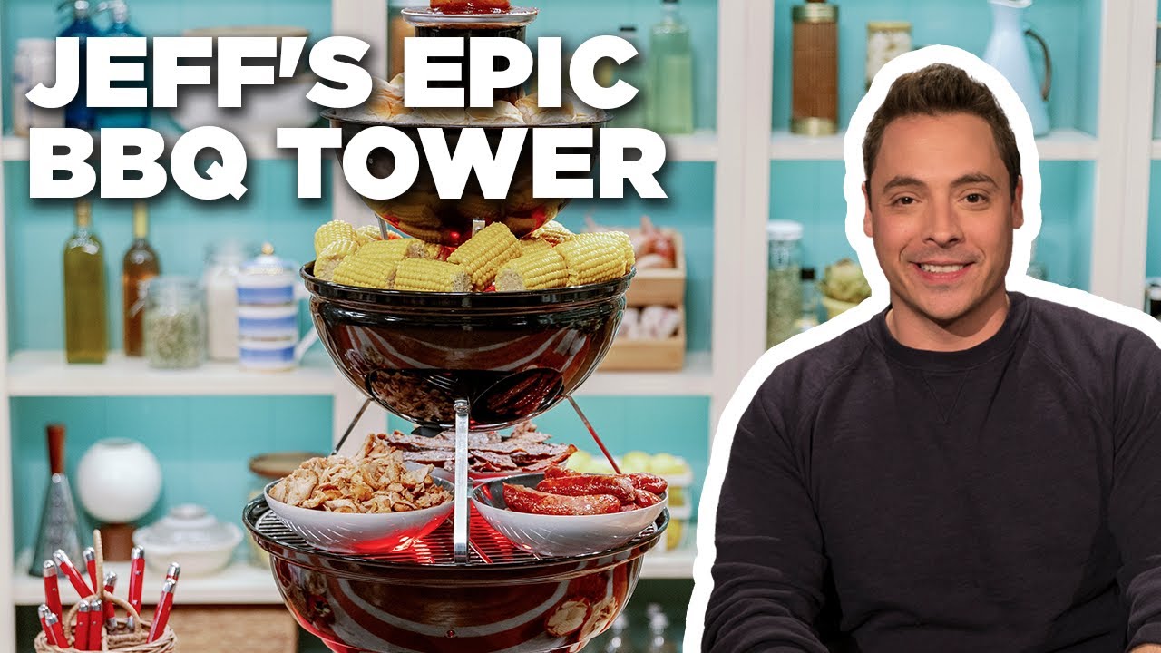 Jeff Mauro's Epic BBQ Tower | The Kitchen | Food Network