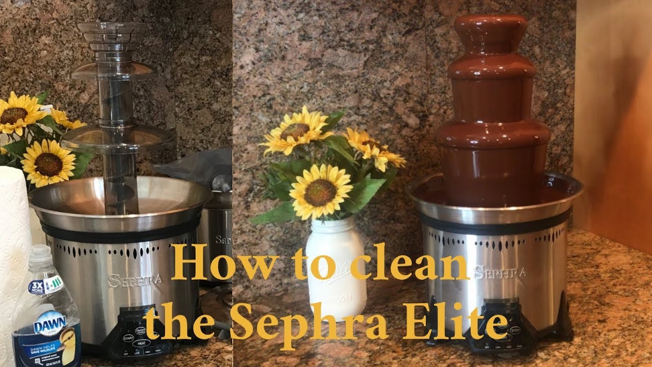 Cleaning the Elite Home Chocolate Fountain