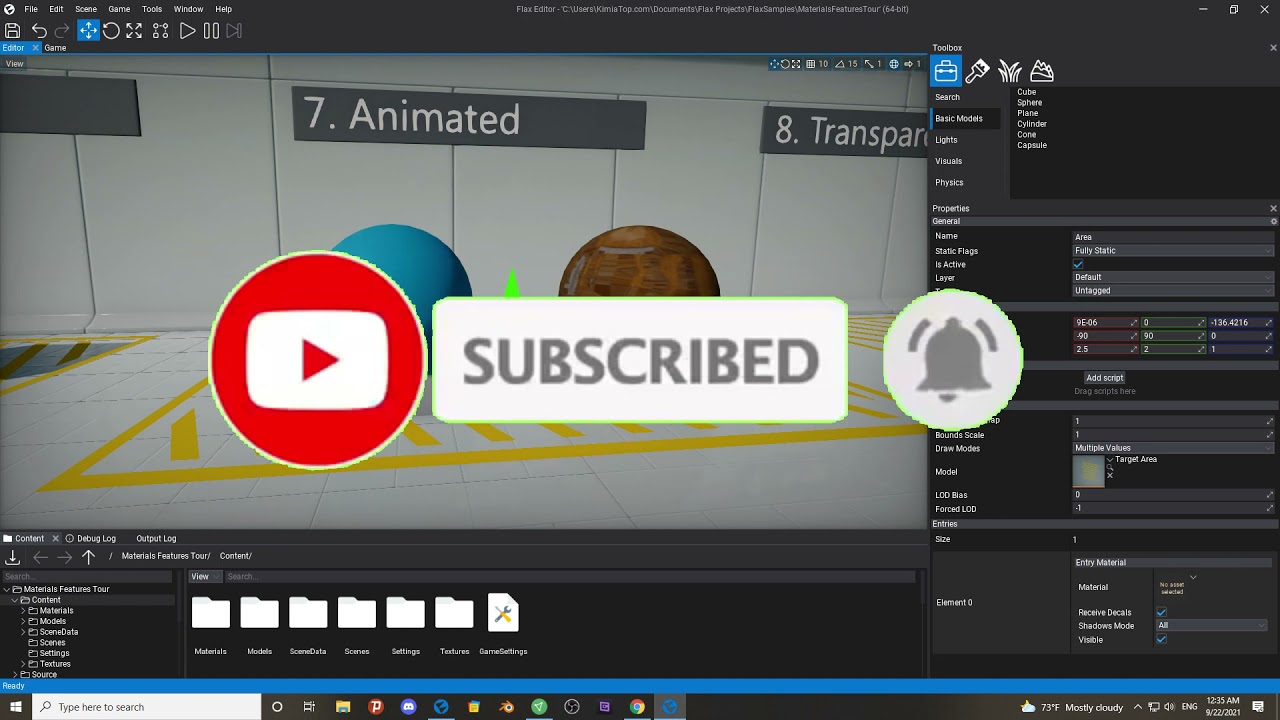 How to create a animated material in flax engine #unity3d #ue4 #material #flax