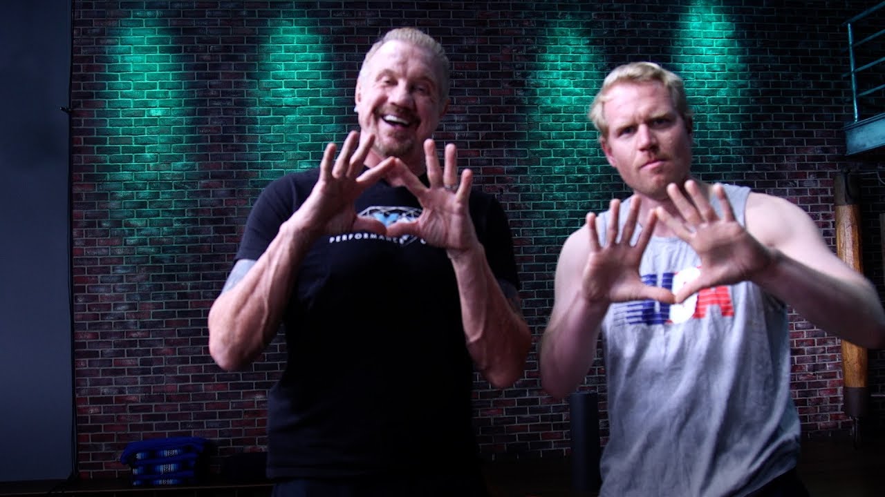 We took an intense yoga lesson from a WWE legend