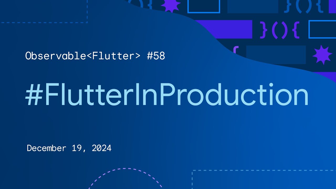 #FlutterInProduction | Observable Flutter #58