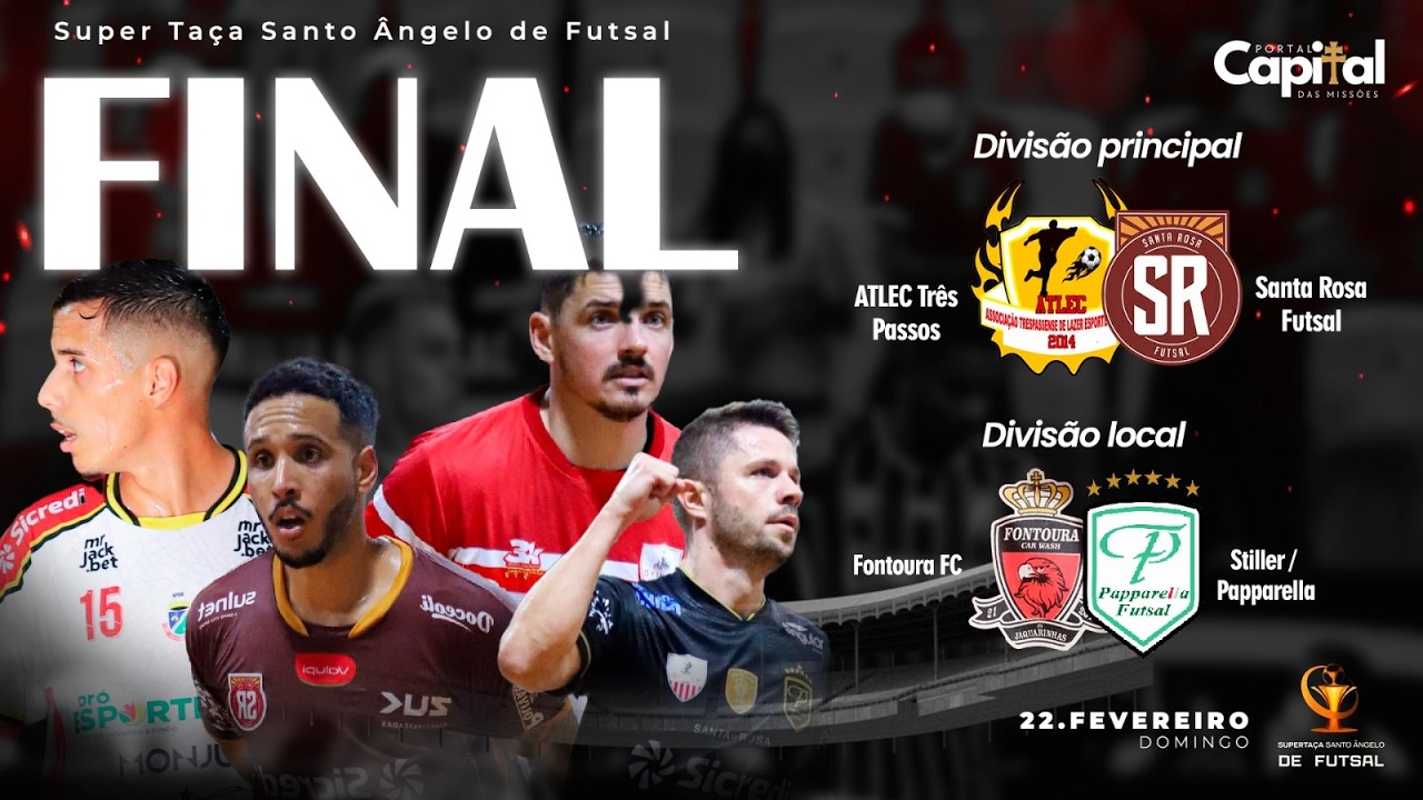 🏆 Grande Final da Supertaça Santo Ângelo de Futsal – A Decisão no Marcelo Mioso!