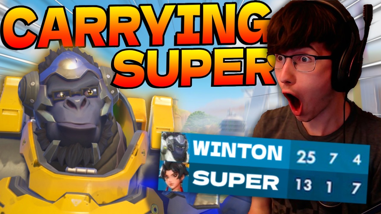 How I Carried SuperTF with Winston | Overwatch