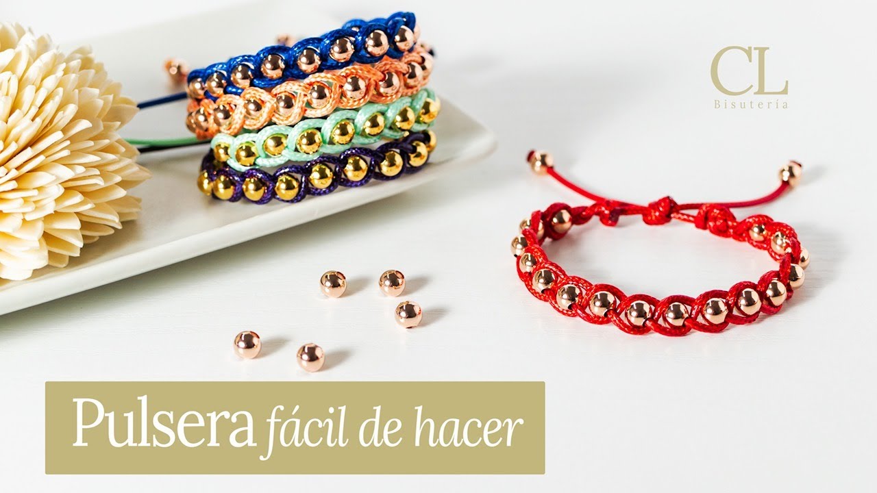 Pulsera Con Cordon y Nudo Corredizo con Cecy Love Bisuteria