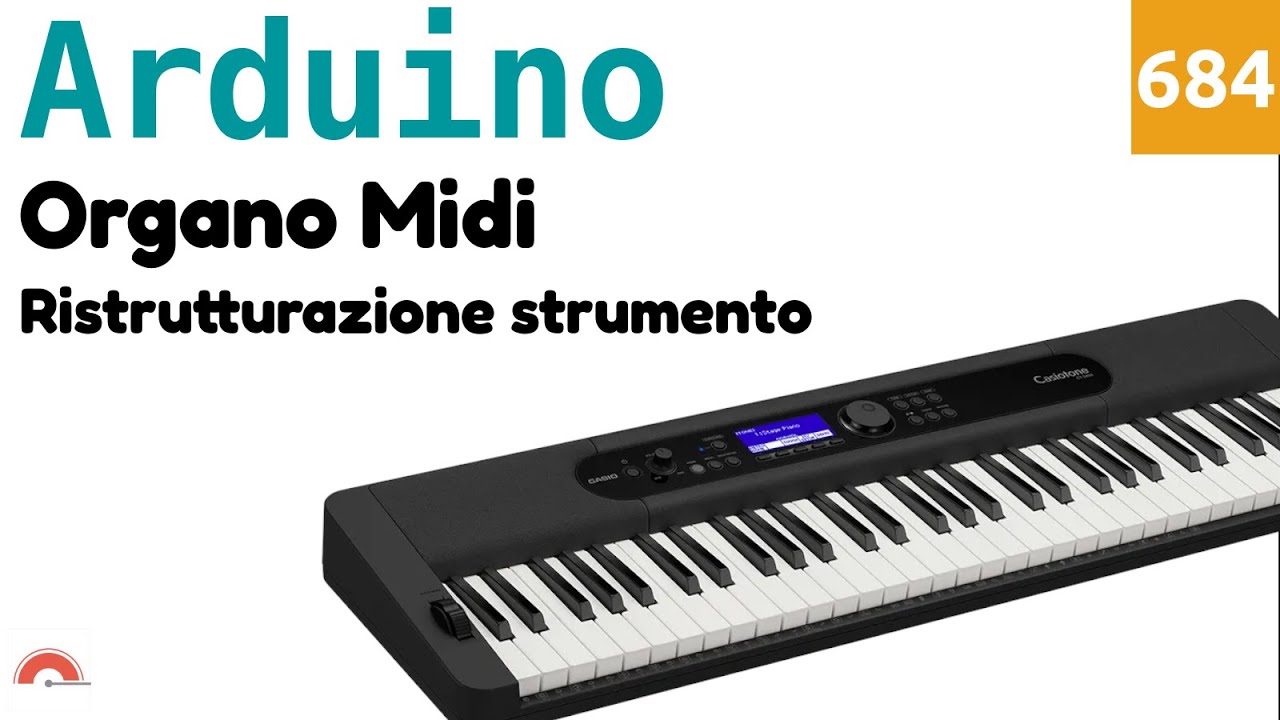 Organo MIDI completo con Arduino Mega - Video 684