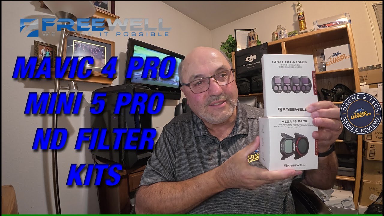 Комплекты фильтров нейтральной плотности Freewell для DJI Mavic 4 Pro и Mini 5 Pro — установка и ...
