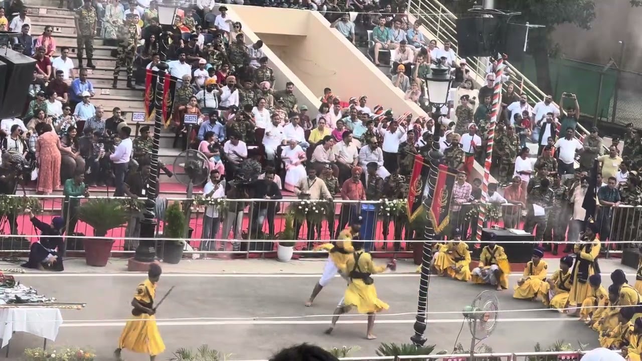 Wagah border 15 August 2025 sikh martial art 