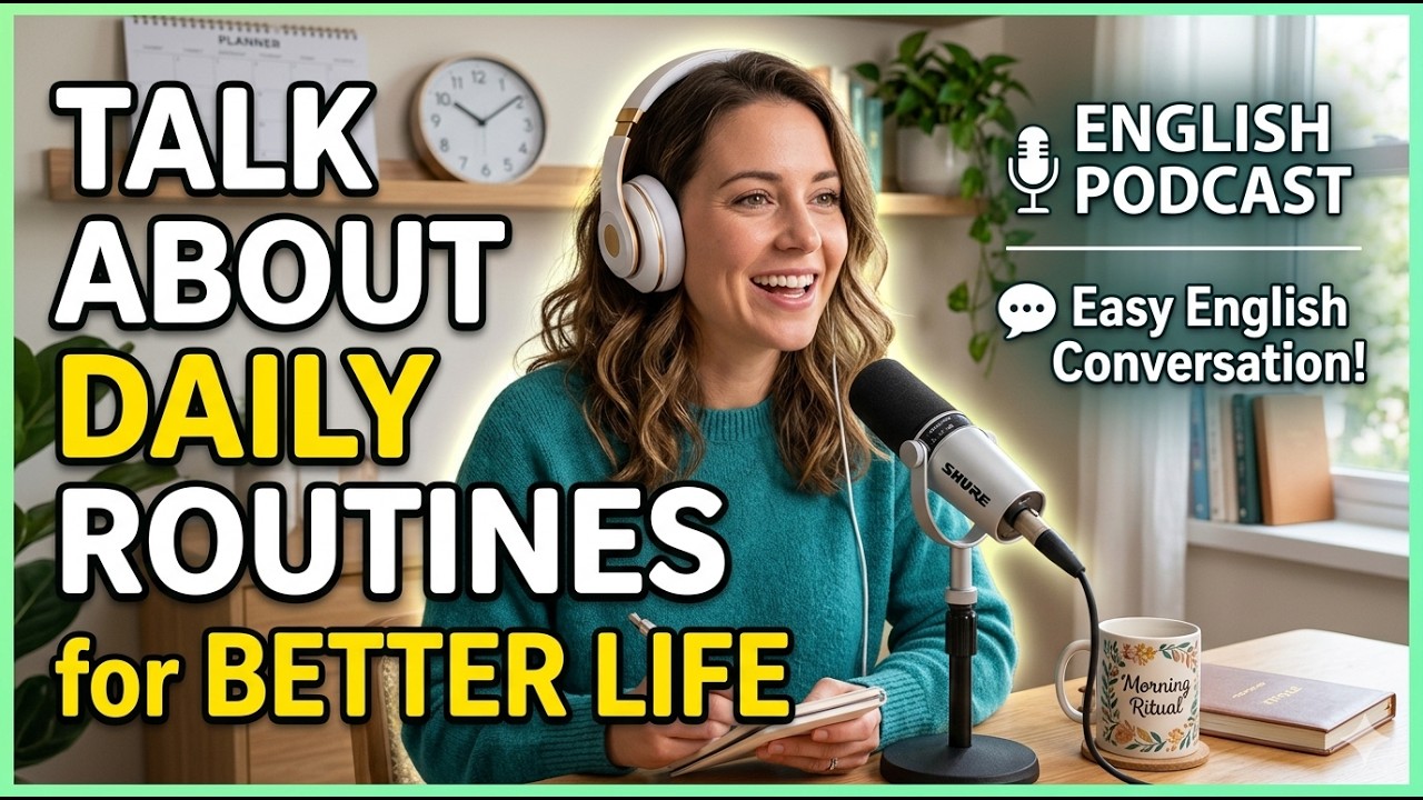 Talk About Daily Routines for Better Life | English Podcast for Easy English Conversation