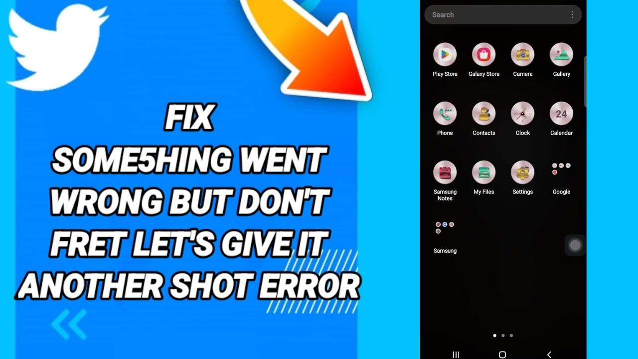 How to fix something went wrong but don't fret let's give it another shot error On Twitter