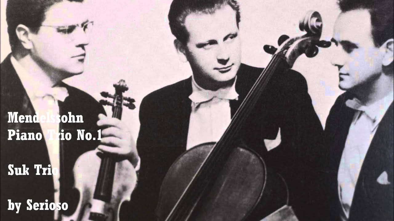 Mendelssohn, Piano Trio No 1, Suk Trio