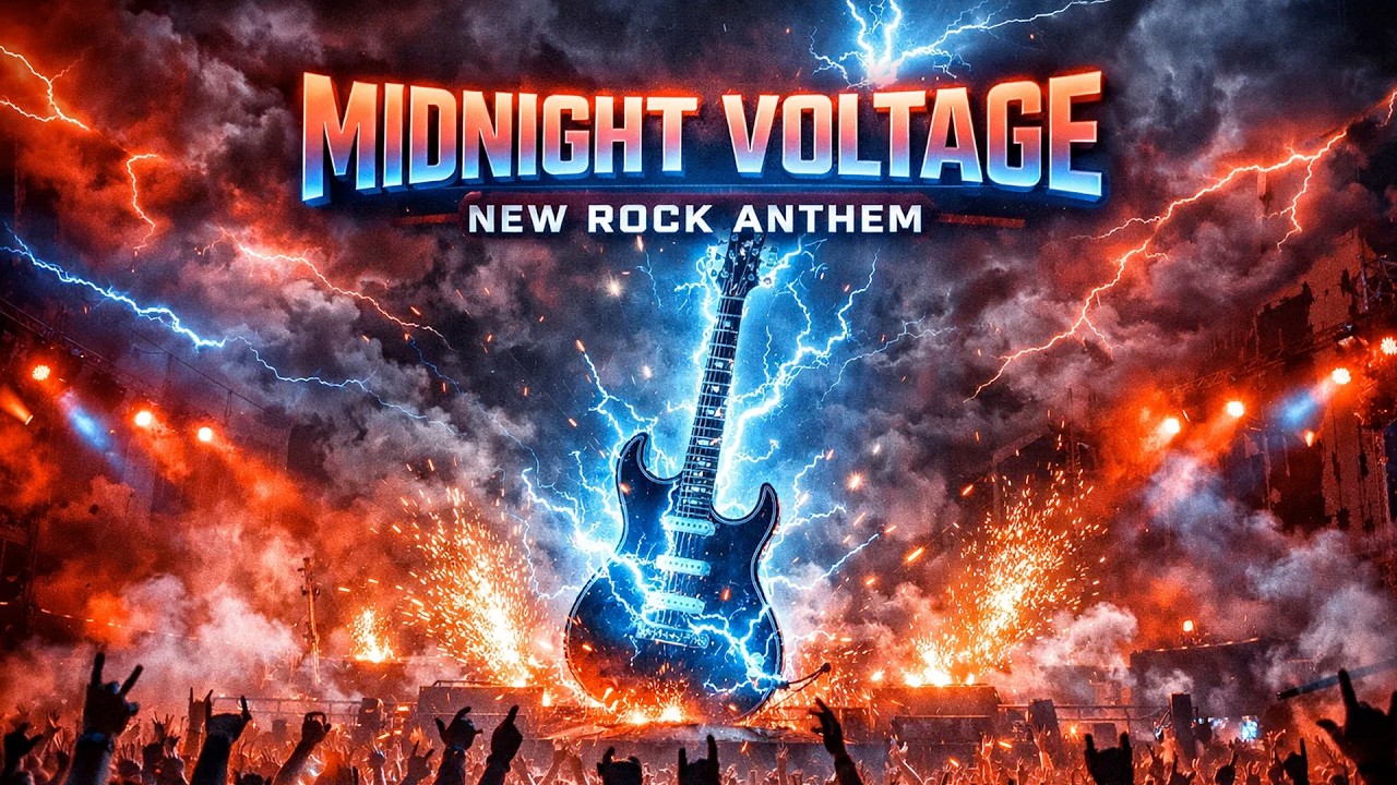 MIDNIGHT VOLTAGE ⚡ Epic Arena Rock Anthem | SteelRiff Rock