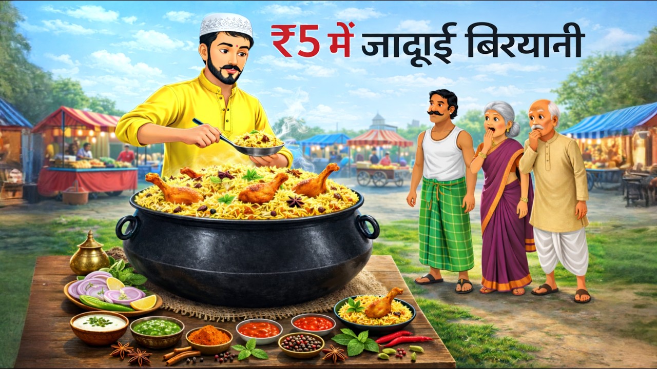 ₹5 में जादुई बिरयानी |₹5 jaadui biryani  | Hindi Kahani | Hindi Story | Moral Stories |