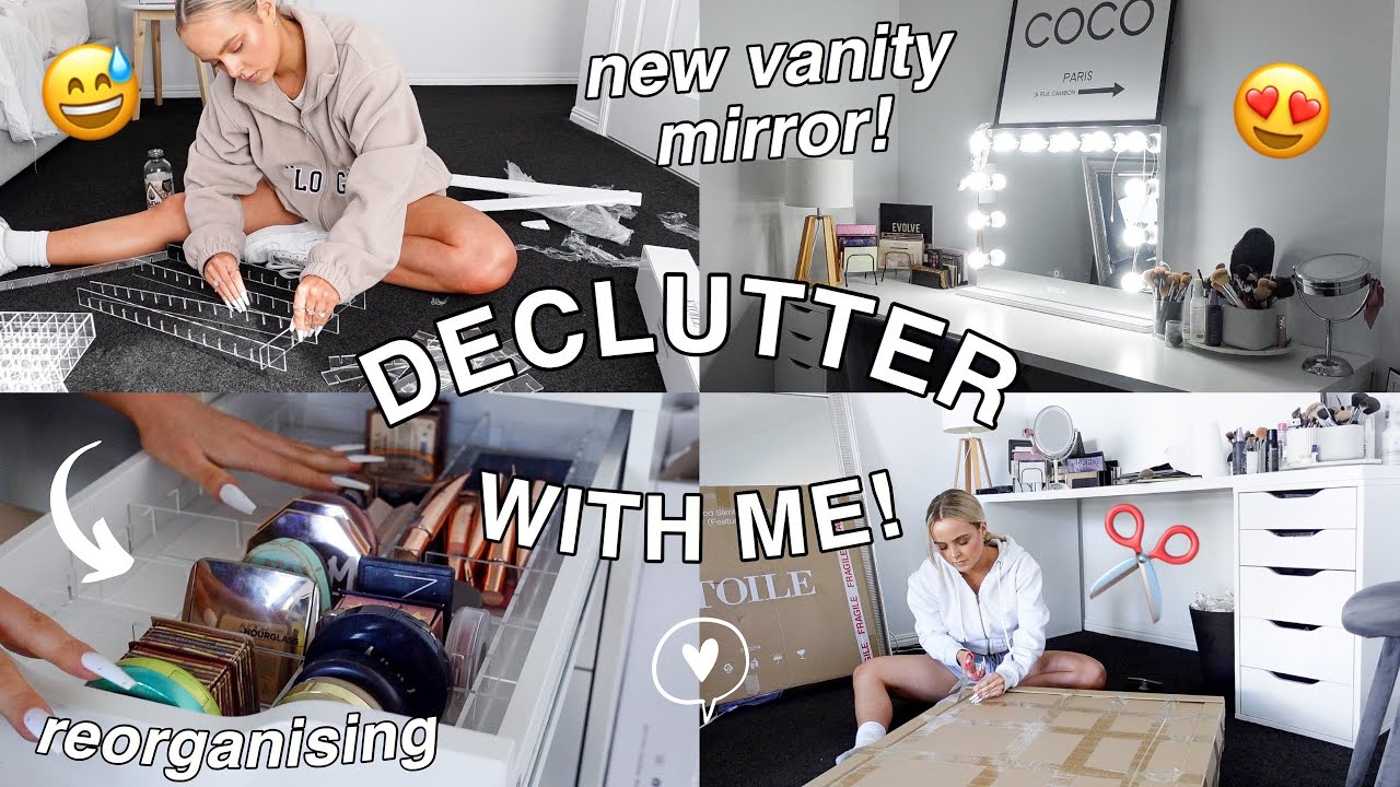 DECLUTTERING & REORGANISING MY BEAUTY ROOM | SUPER SATISFYING | Conagh Kathleen