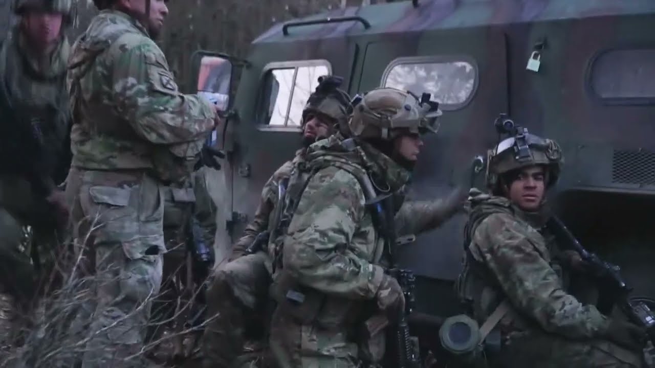 U.S. Army Soldiers of the 10th Mountain Division in Action at Hohenfels