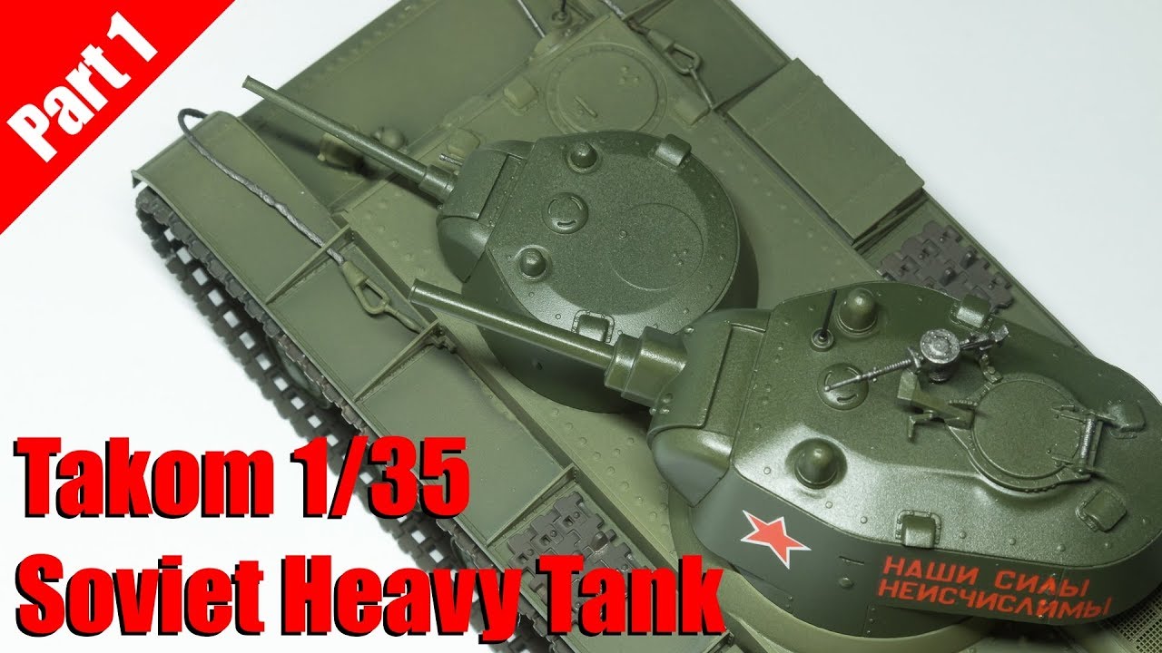 Takom SMK Soviet Heavy tank - 1/35 scale model - building and painting