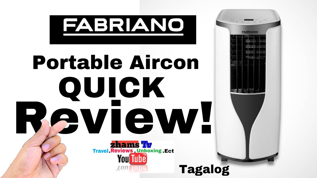 Fabriano 1.0hp 3 in 1 FunctionPortable Air Conditioner QUICK REVIEW #zhamsTv #review