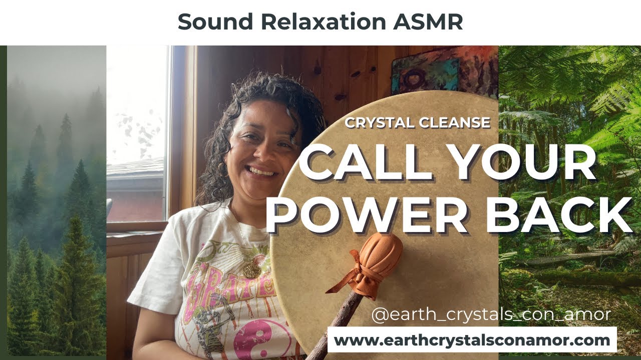 REIKI ASMR| DRUM AND CRYSTAL HEALING| CALLING OUR POWER BACK|🪶🌀🥚