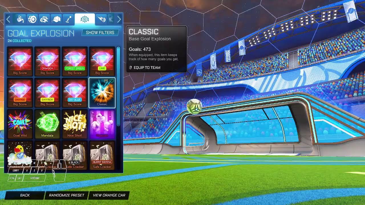 Playing Rocket League!