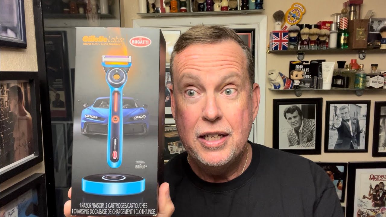 Gillette Labs Bugatti Edition Heated Razor. Unboxing and first use.