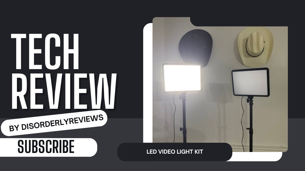 NiceVeedi LED Studio Video Light Kit Features and Review