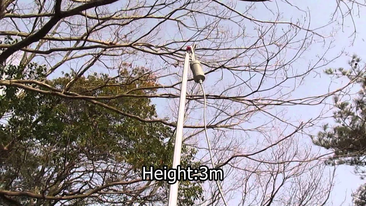 Set up the Mini Whip antenna in the mountains