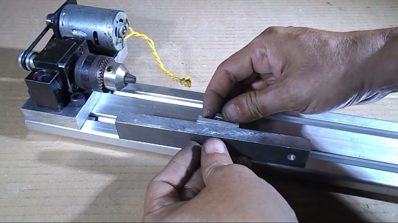 DIY Lathe Mini Lathe Homemade Chuck Spindle Wood Metal Drill CNC Tailstock Router Milling Machine 5