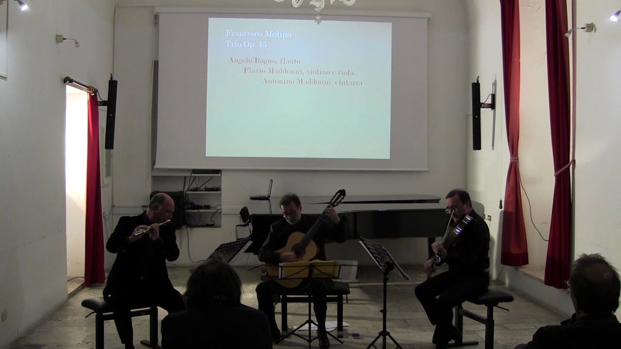 Francesco Molino Trio Op. 45 for flute, viola and guitar/Angelo Ragno flute