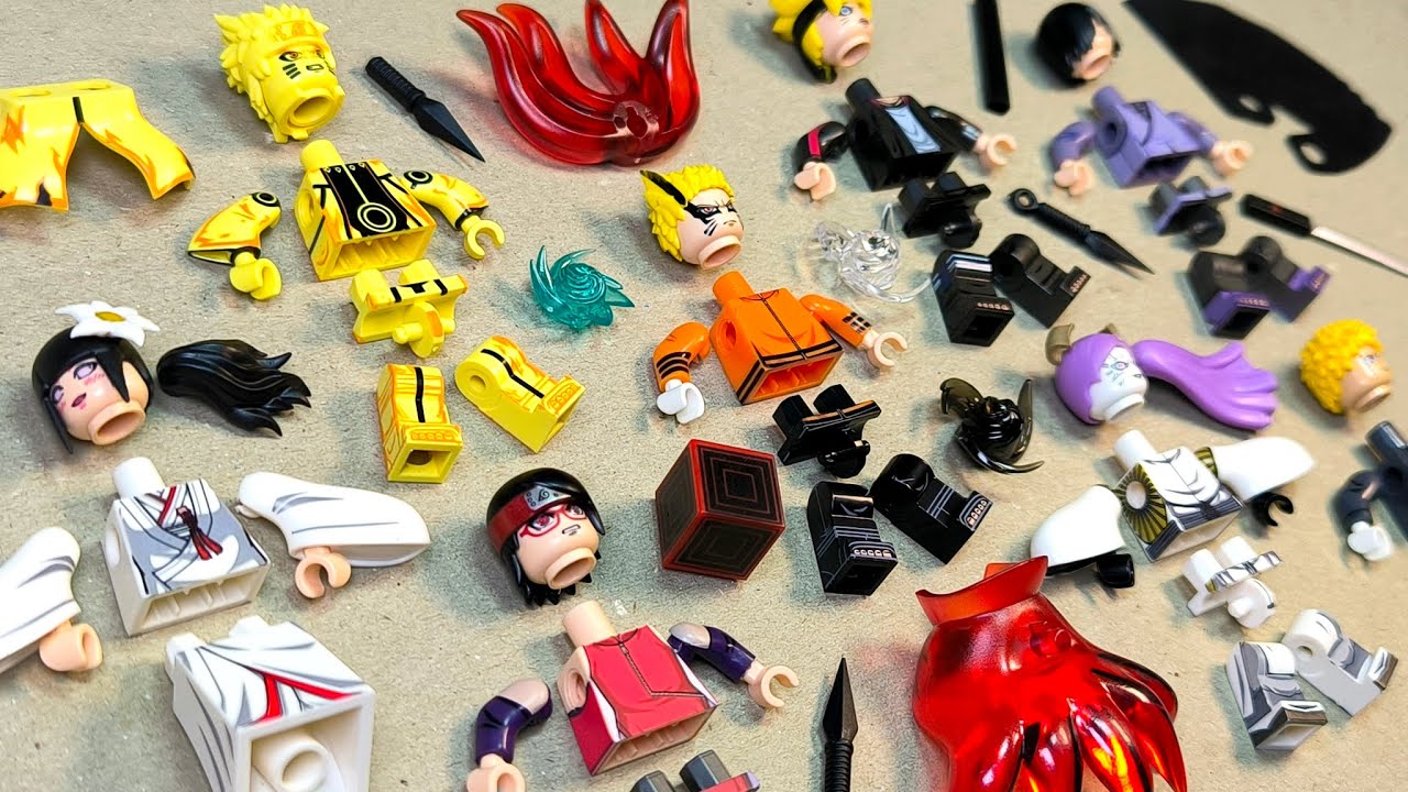 lego naruto | naruto baryon mode | boruto | sasuke | hinata | minifigures lego unofficial