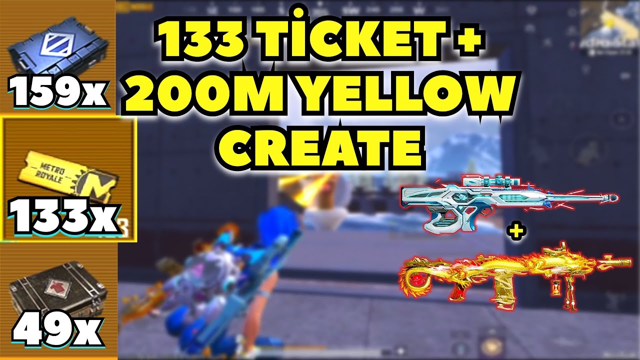 GOLDEN TİCKET,200M YELLOW CRATE | SKİBİDİ TOİLET  | Metro royale CH29