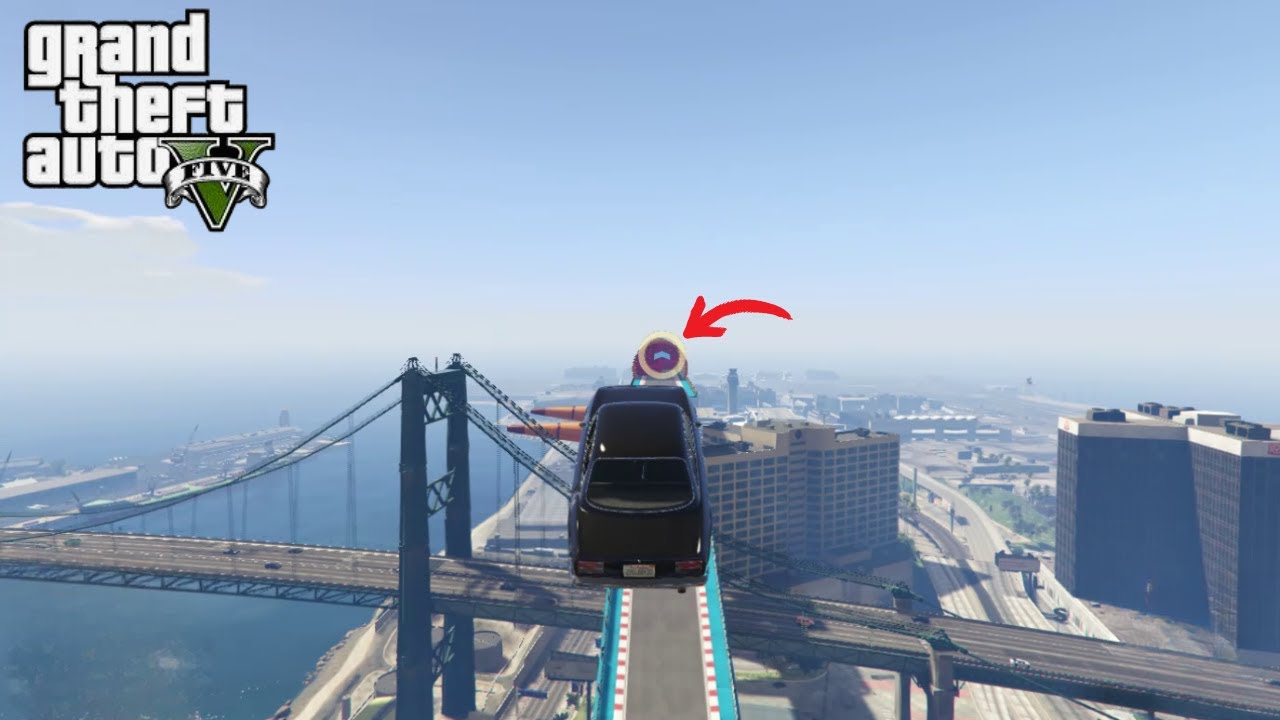 19.00000% GTA 5 Stunt Parkour Race Let's See Who Win The Race GAMEPLAY #016