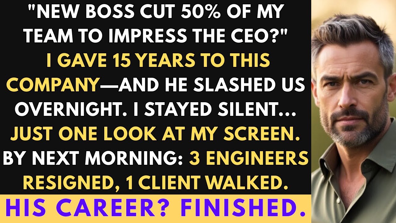 My New Boss Cut 50% of My Team to Impress CEO–3 Senior Engineers and Our Biggest Client Walked Away.