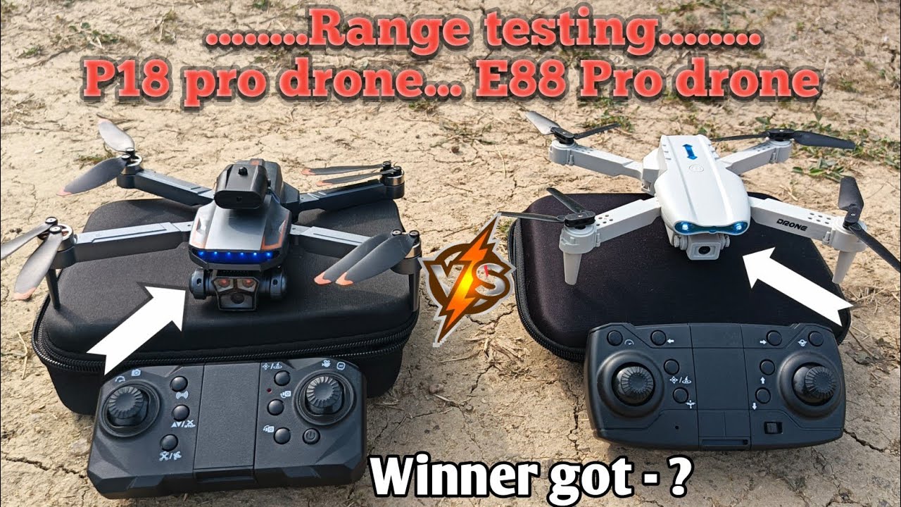 Ultimate Drone Range Test: P18 pro drone and E88 Pro drone | P18 pro drone v/s E88 Pro drone #drone