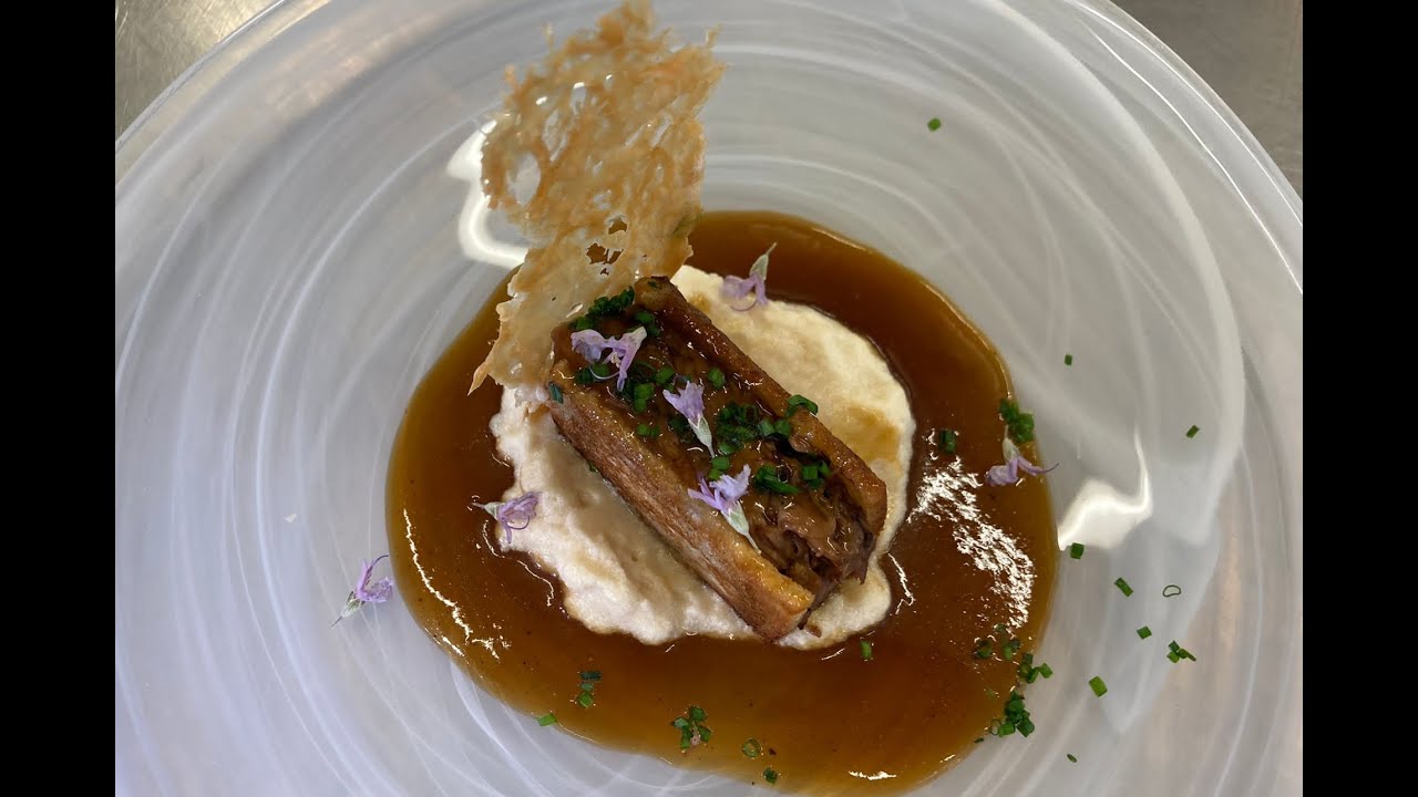 Sandwich de xata roxa thai con espuma de manzana a la sidra y chip de Gamoneu - Janire Loinaz