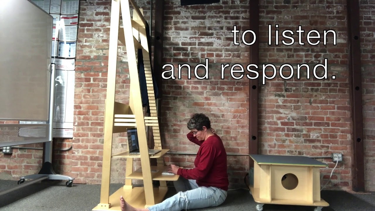 Standing Flamingo Desk and Buddhi Boxx at Cal Poly Center for Innovation and Entrepreneurship