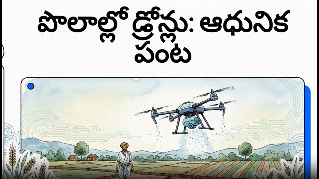పొలాల్లో డ్రోన్లు  ఆధునిక పంట