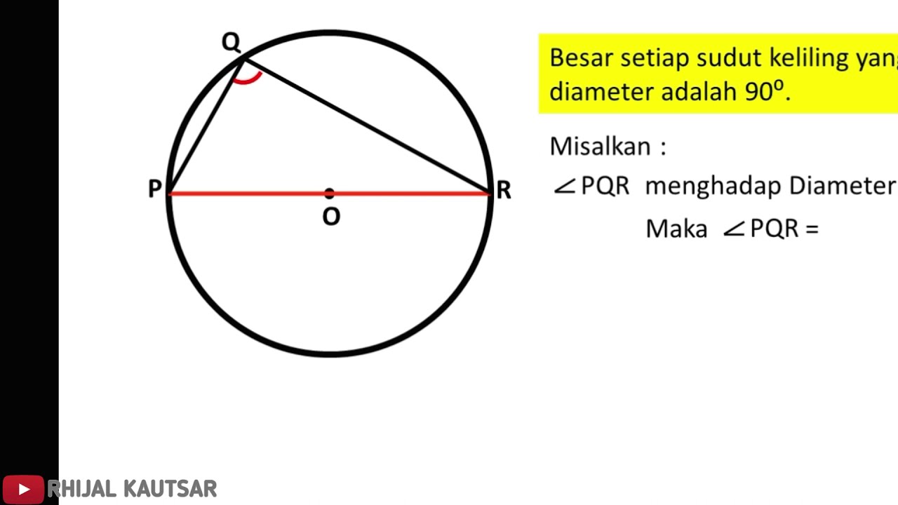 4.2 Lingkaran || SUDUT KELILING MENGHADAP DIAMETER