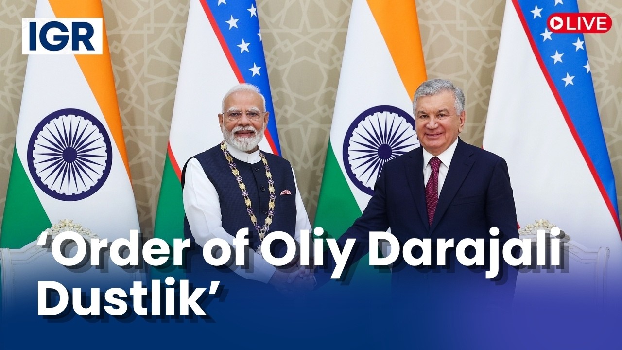 PM Modi LIVE: PM Modi Receives Uzbekistan&rsquo;s Highest State Honour &lsquo;Oliy Darajali Do&rsquo;stlik&rsquo; Order