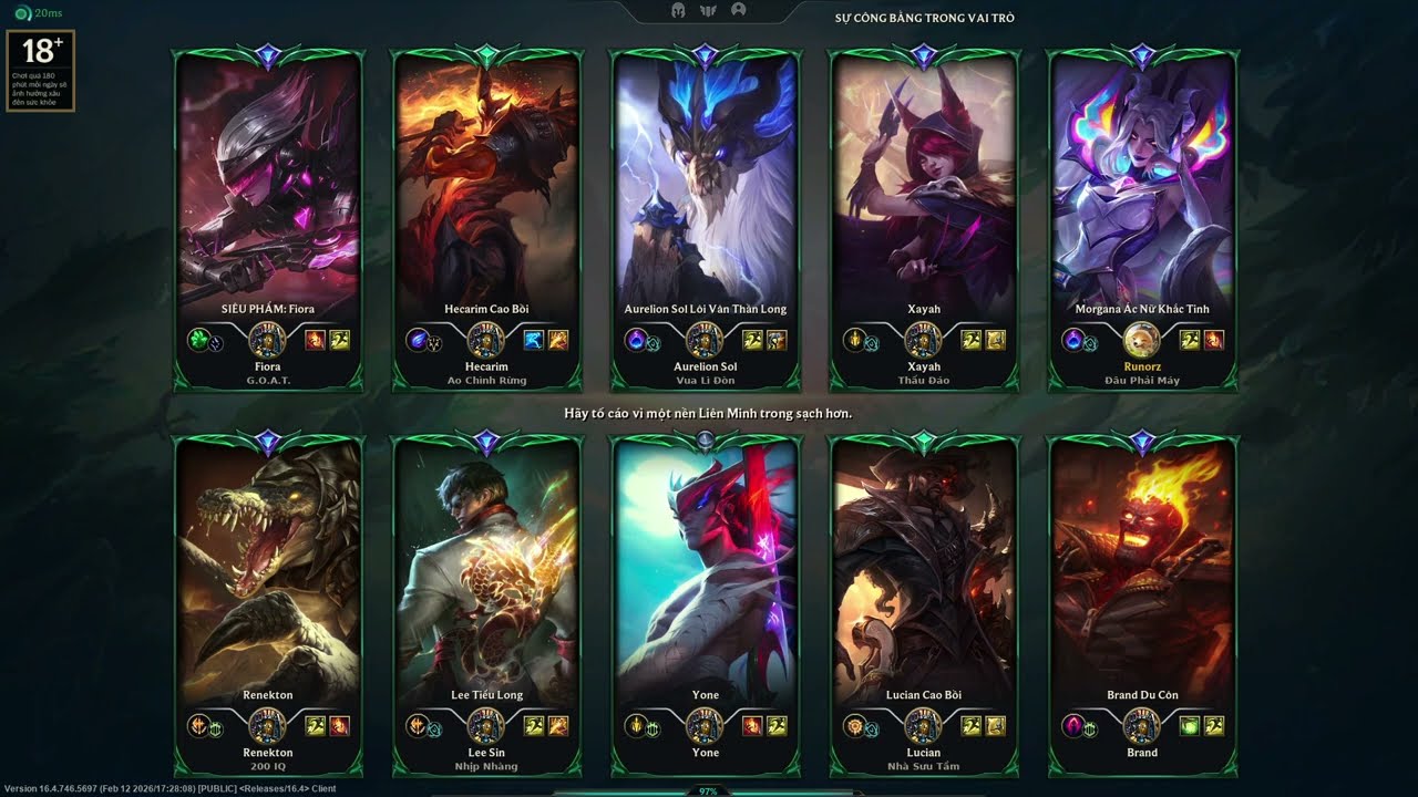 Morgana sp #26, kỷ lục mới 5-0-23, gánh Fiora rank đồng thành công (Runor)