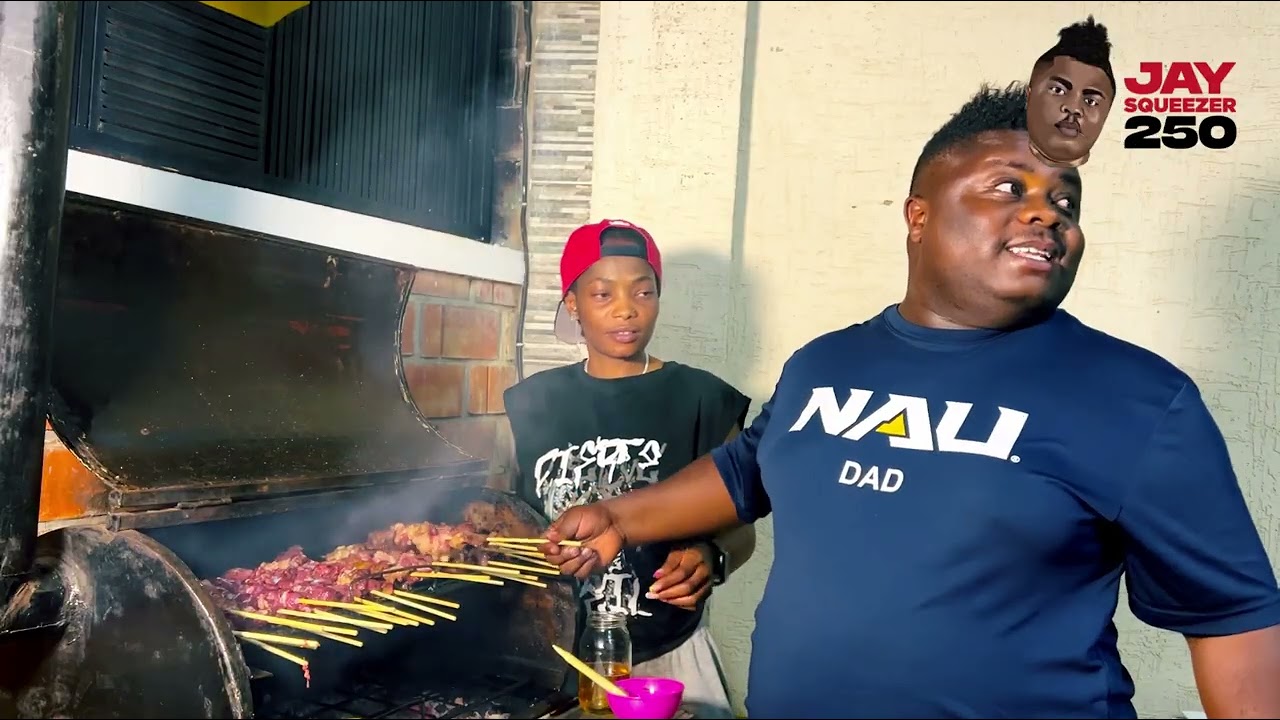 KASUKU agiye kuvumba inyama kwa YOUNG GRACE n'umukunzi we w'umukobwa bamusukaho amazi mu kanwa.