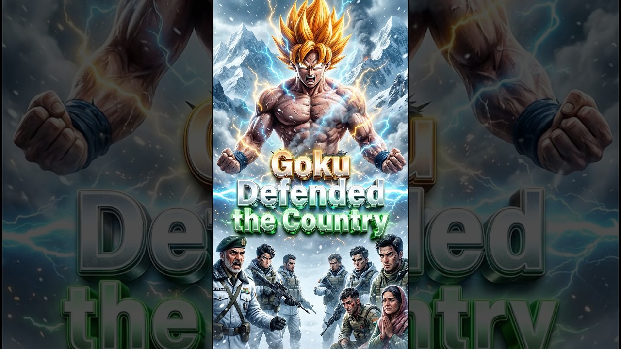 Goku vs Gunda 🔥 Goku Nay Rooki Jang 😱  | Long Live Pakistan 🇵🇰 #goku #ai