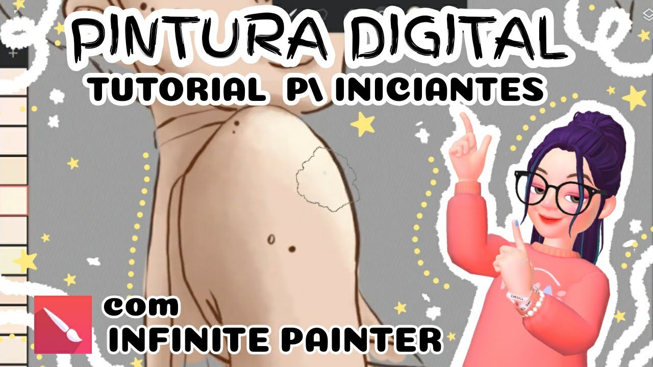 PINTURA DIGITAL : PELE - BÁSICO TUTORIAL com INFINITE PAINTER