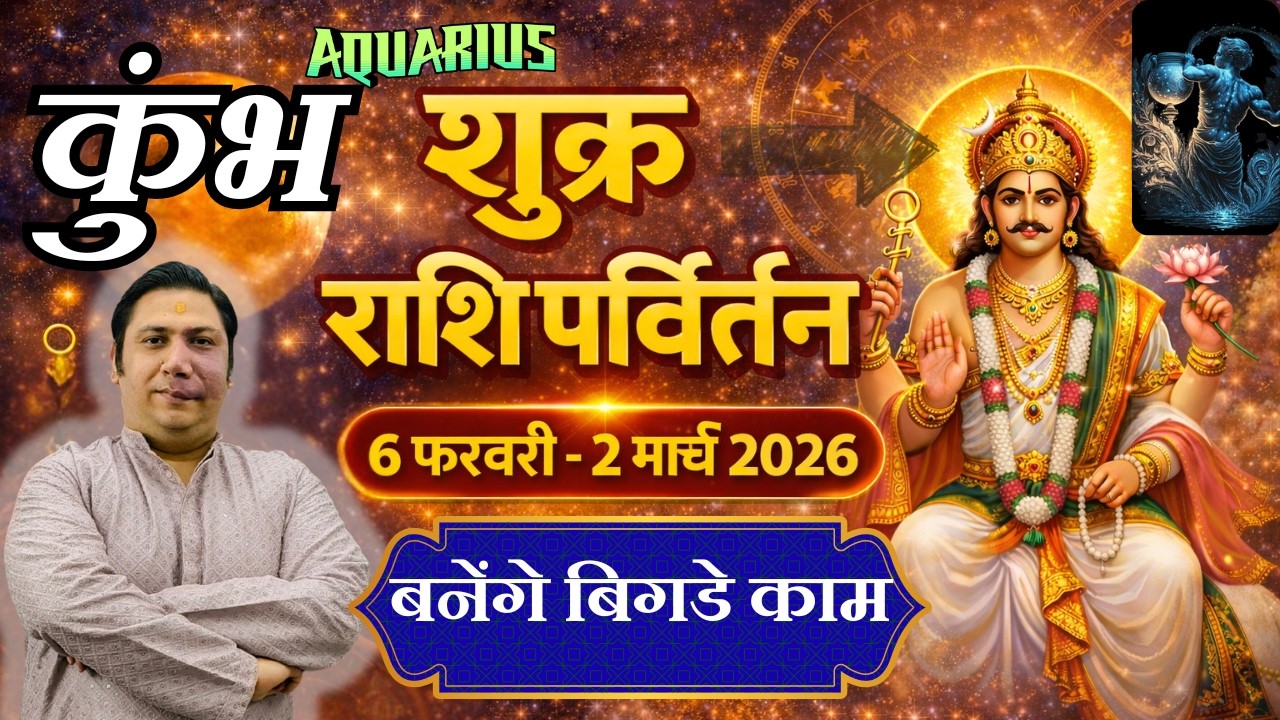 कुम्भ राशि - बनेंगे बिगड़े काम   | शुक्र राशि परिवर्तन फेब्रुअरी 2026 Kumbh rashi 2026 Aquarius
