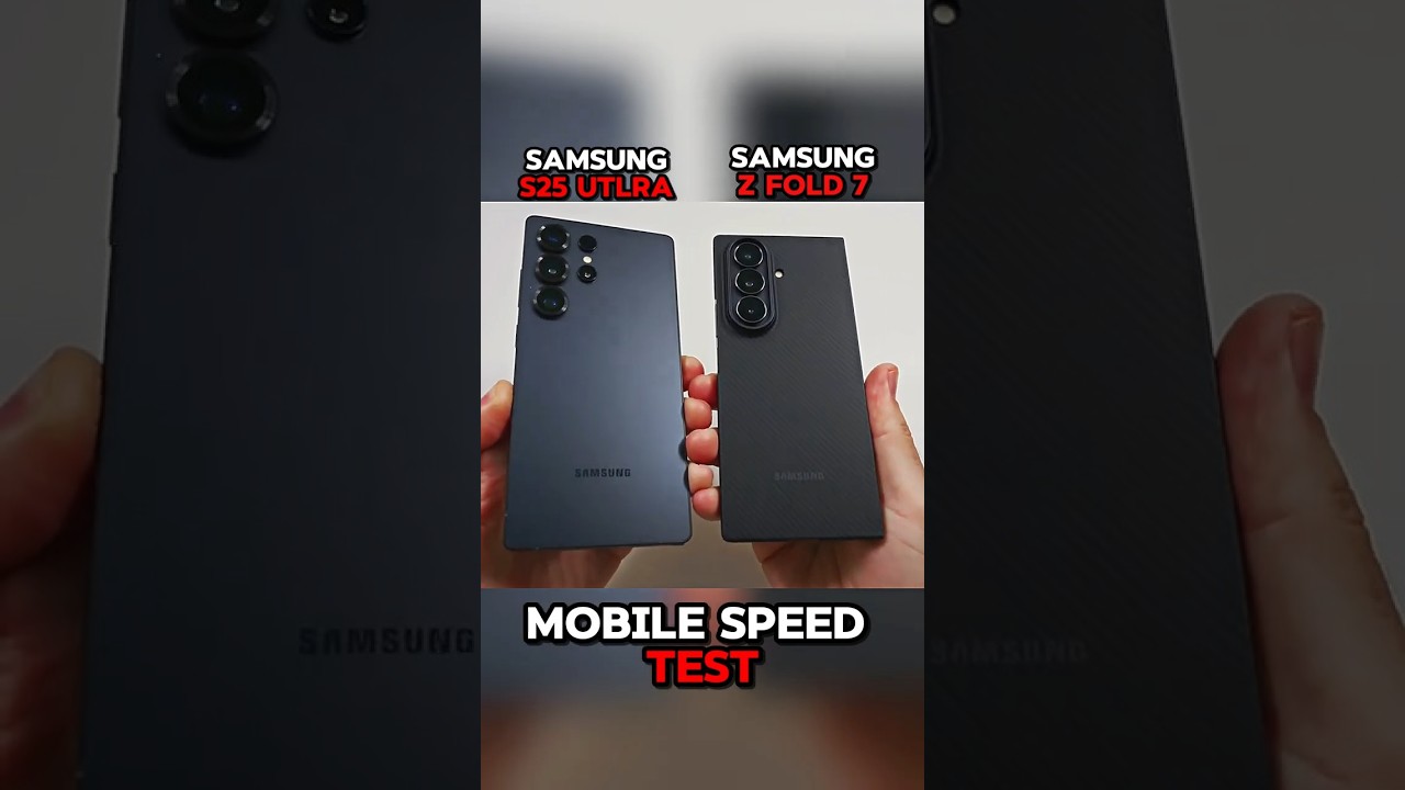 💀 SAMSUNG S25 ULTRA VS SAMSUNG Z FOLD 7 SPEED TEST😱?