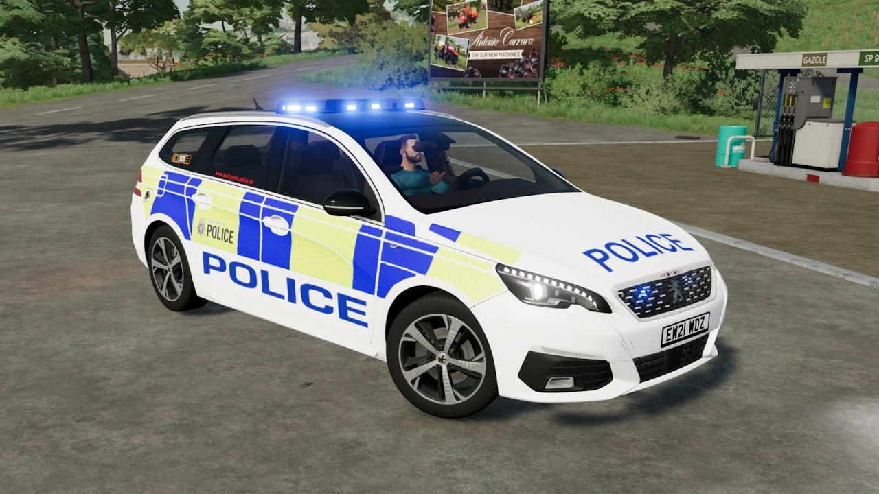Peugeot 308 SW 2021 UK Police Car - Farming Simulator 2022 [FS 22 LS 22 Car Mod] !DOWNLOAD LINK!